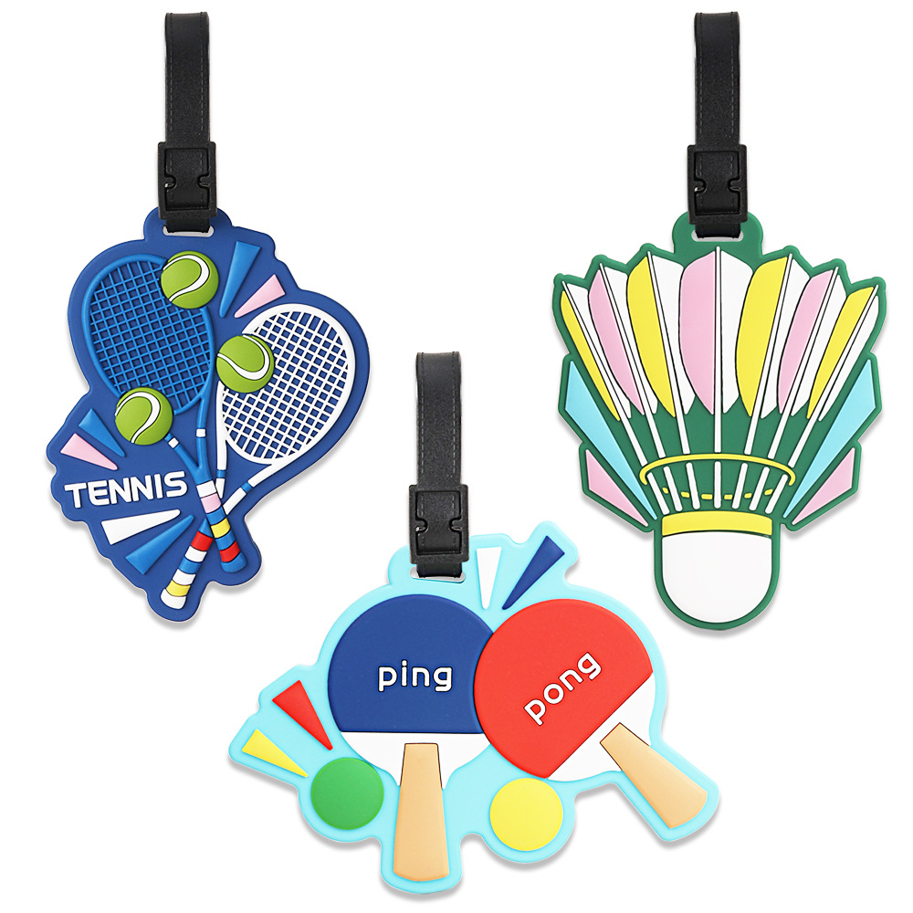 Table Tennis Information - Etichetta Antifurto per Bagagli Serie Sportiva,