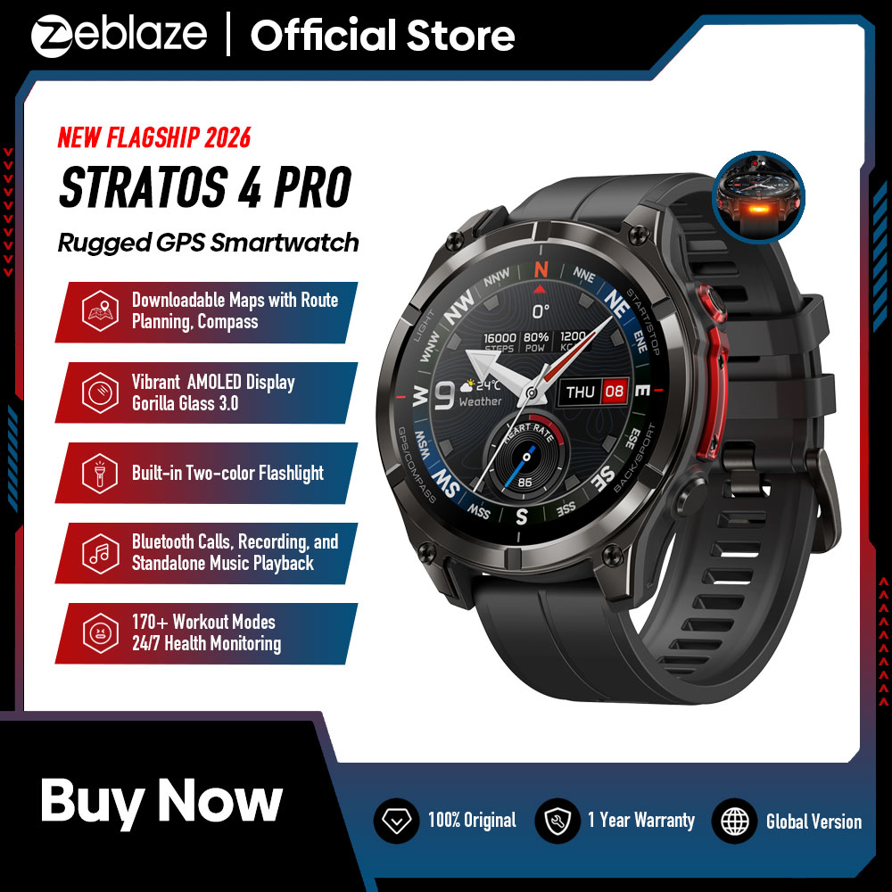 Nuovo Zeblaze Stratos 4 PRO Sm - Table Tennis World recensione e prezzo
